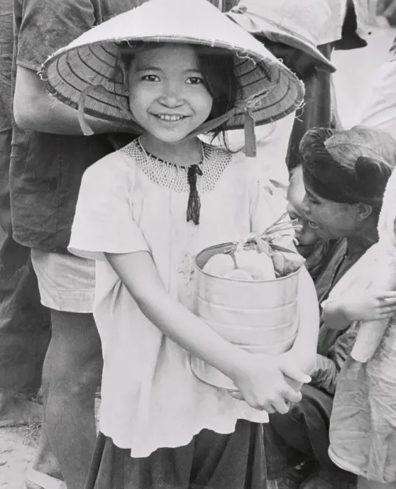 Framed Print : Portrait of Vietnamese Refugee Framed Print : Portrait of Vietnamese Refugee
