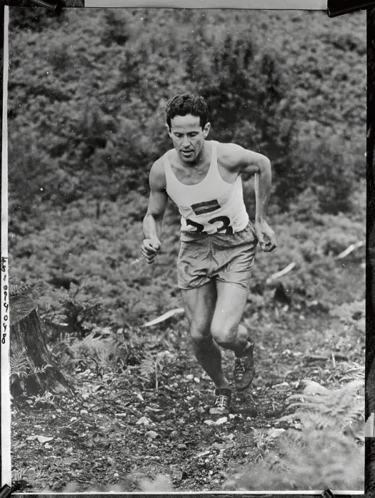 Framed Print : Portrait of W O G Grut Running Framed Print : Portrait of W O G Grut Running