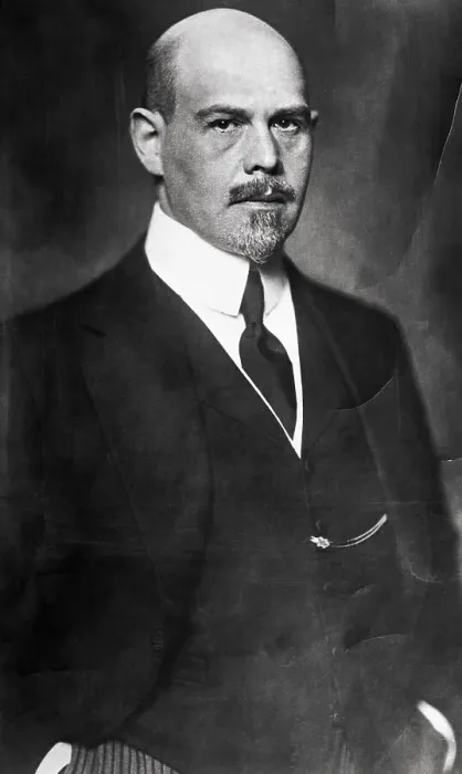 Framed Print : Portrait of Walter V. Rathenau in Suit and Tie
