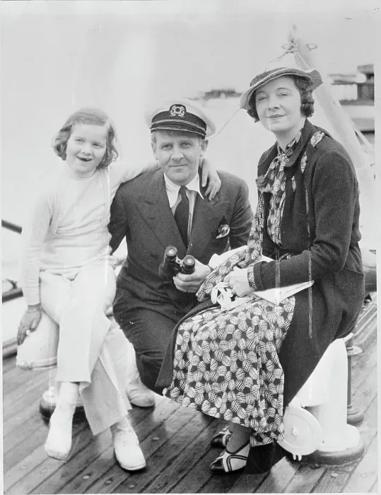 Framed Print : Portrait of Walter Winchell with Family