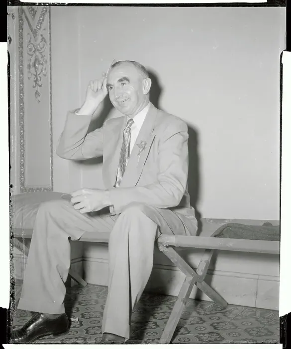 Framed Print : Portrait of Wayne Morse Combing His Hair Framed Print : Portrait of Wayne Morse Combing His Hair