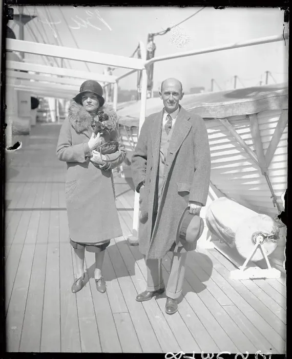 Framed Print : Portrait of William Beebe and His Wife Framed Print : Portrait of William Beebe and His Wife