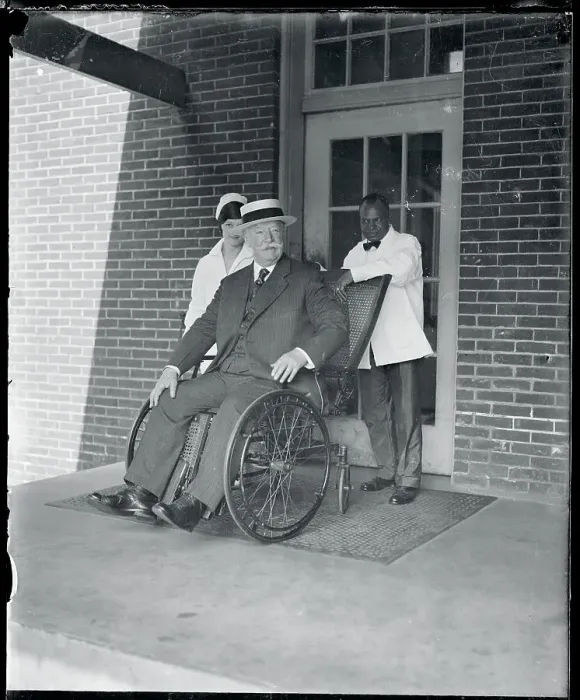 Framed Print : Portrait of William H Taft in Wheelchair Framed Print : Portrait of William H Taft in Wheelchair