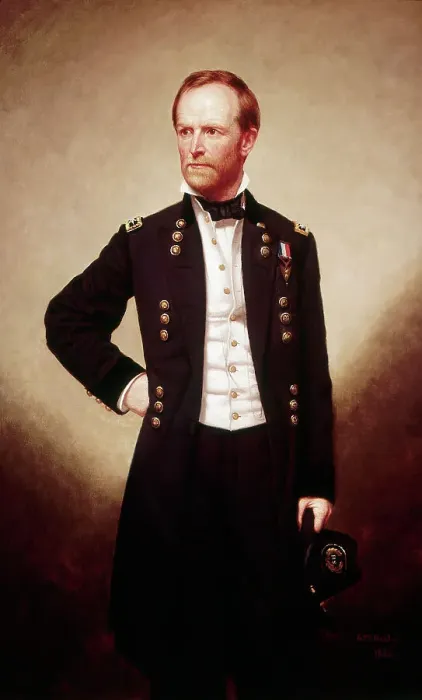 Framed Print : Portrait of William Tecumseh Sherman by George Peter Alexander Healy