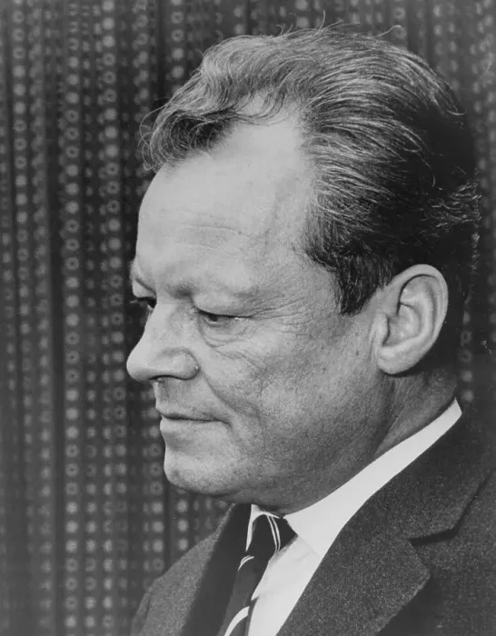 Framed Print : Portrait of Willy Brandt Framed Print : Portrait of Willy Brandt