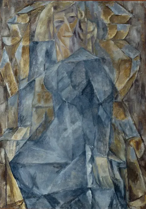 Framed Print : Portrait of a woman, 1910s. Artist: Le Dantyu, Mikhail Vasilyevich (1891-1917) Framed Print : Portrait of a woman, 1910s. Artist: Le Dantyu, Mikhail Vasilyevich (1891-1917)