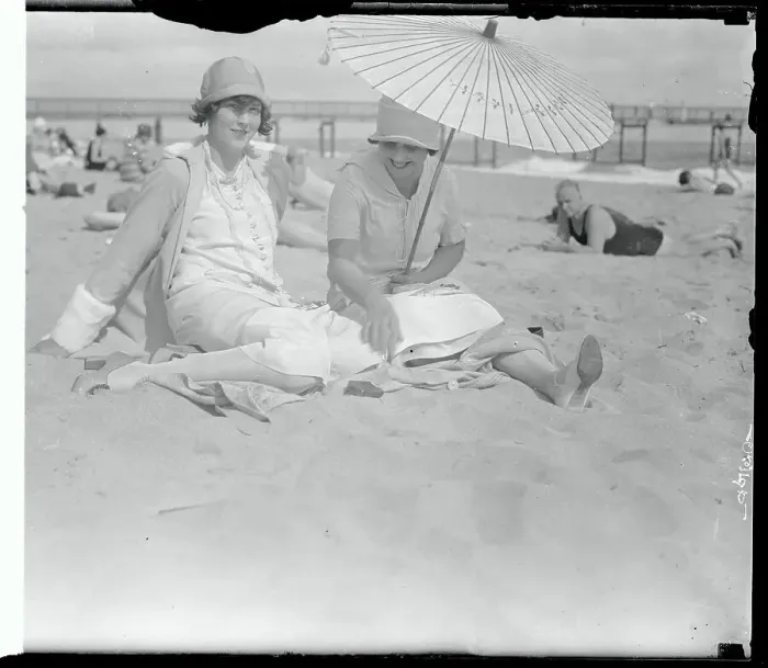 Framed Print : Portrait of Women at Beach Framed Print : Portrait of Women at Beach