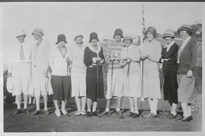 Framed Print : Portrait of Women Golfers Framed Print : Portrait of Women Golfers