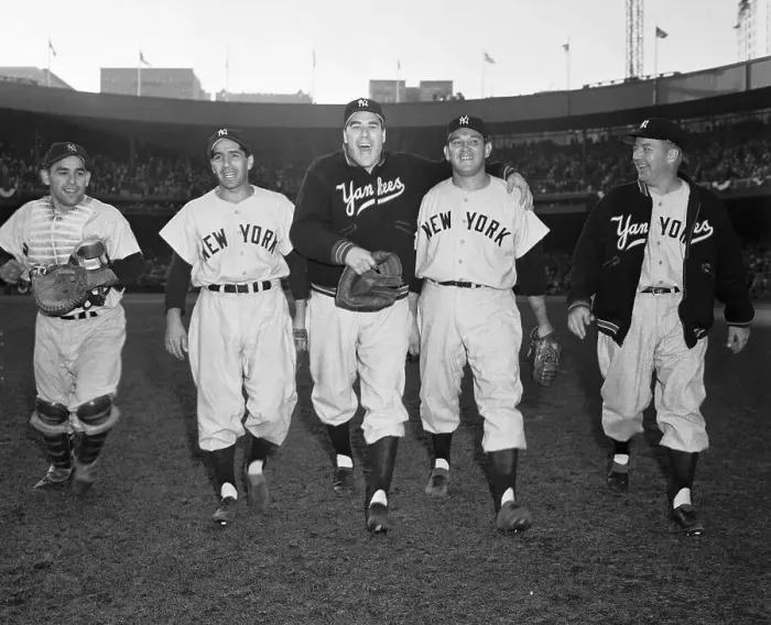 Framed Print : Portrait of Yankees Players Framed Print : Portrait of Yankees Players