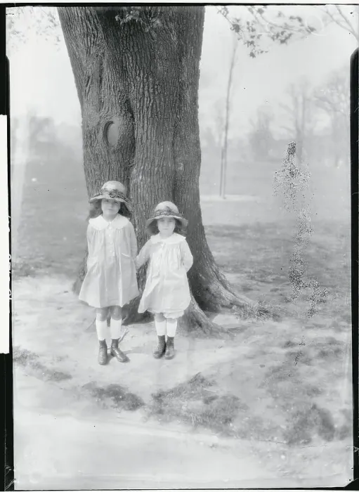 Framed Print : Portrait of Two Young Girls Framed Print : Portrait of Two Young Girls