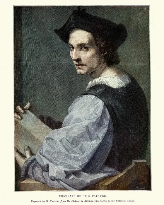 Framed Print : Portrait of a Young Man, Andrea del Sarto, 16th Century Framed Print : Portrait of a Young Man, Andrea del Sarto, 16th Century