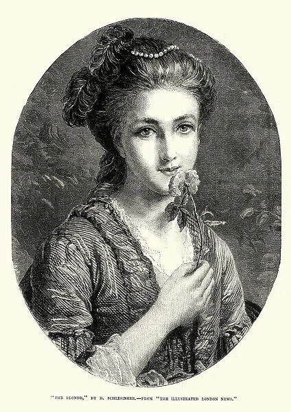 Portrait of a young victorian woman