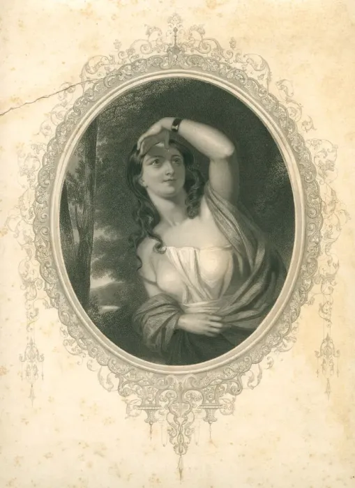 Framed Print : Portrait of a young woman Framed Print : Portrait of a young woman