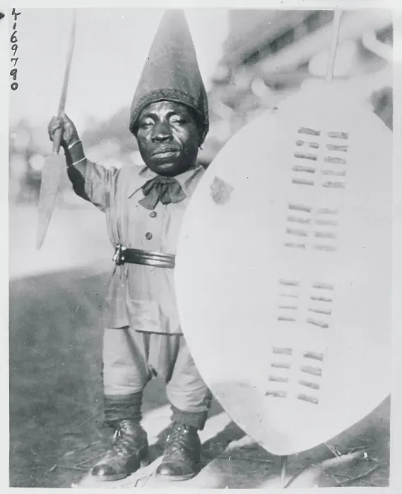 Framed Print : Portrait of Zulu dwarf named July Framed Print : Portrait of Zulu dwarf named July