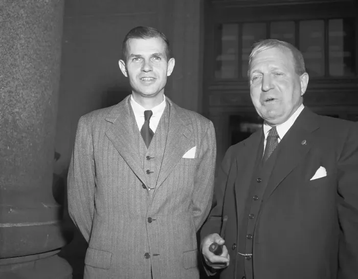 Framed Print : Portraits of Alger Hiss and Lloyd P. Stryker Framed Print : Portraits of Alger Hiss and Lloyd P. Stryker