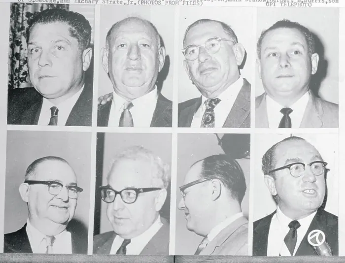 Framed Print : Portraits of Jimmy Hoffa and Accused Coconspirators Framed Print : Portraits of Jimmy Hoffa and Accused Coconspirators