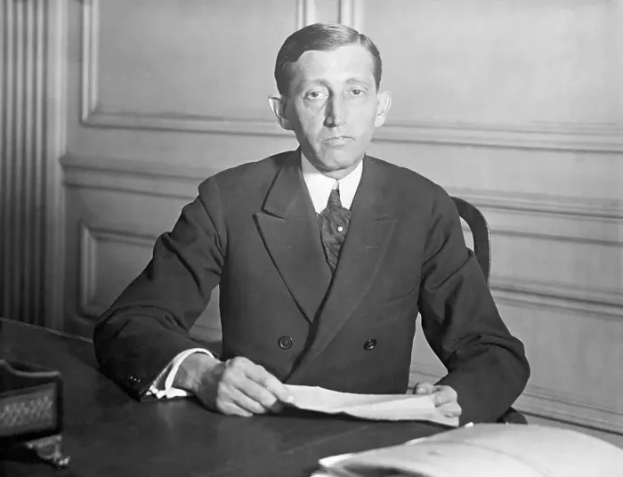 Framed Print : Portrait;Will Hays At Desk, Seated;Workin Framed Print : Portrait;Will Hays At Desk, Seated;Workin