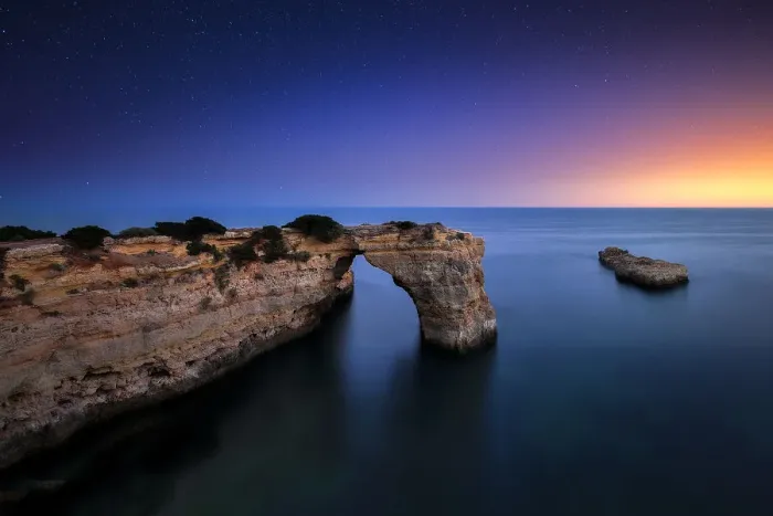 Framed Print : Portugal, Algarve, Landscape near Lagoa, Praia de Albandeira