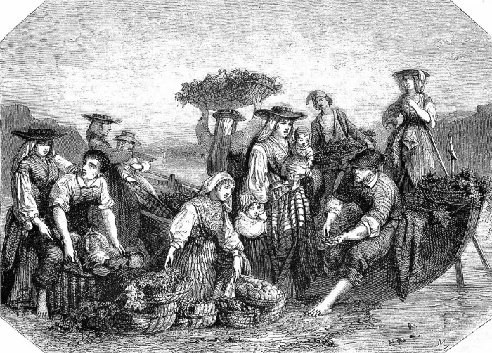 Framed Print : Portugal, Peasants bringing the fruits to market, Historical, digital reproduction of an original from the 19th century Framed Print : Portugal, Peasants bringing the fruits to market, Historical, digital reproduction of an original from the 19th century