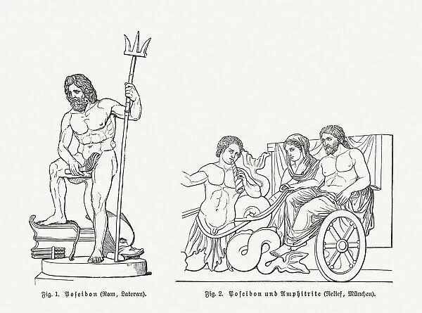 Poseidon and Amphitrite, Greek god and godess of the Sea