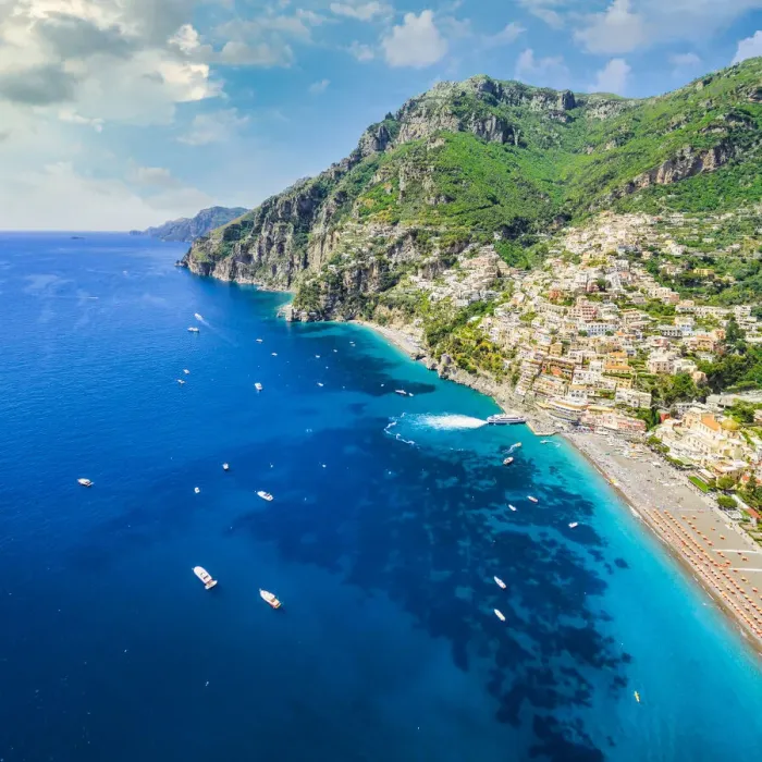 Framed Print : Positano, aerial view. Amalfi Coast, Italy Framed Print : Positano, aerial view. Amalfi Coast, Italy