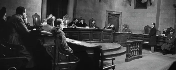 Framed Print : Post War Treason Trial In Vienna