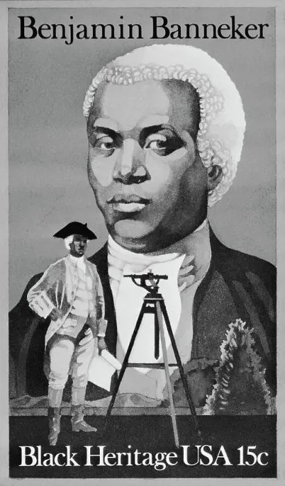 Framed Print : Postage Stamp of Benjamin Banneker Framed Print : Postage Stamp of Benjamin Banneker