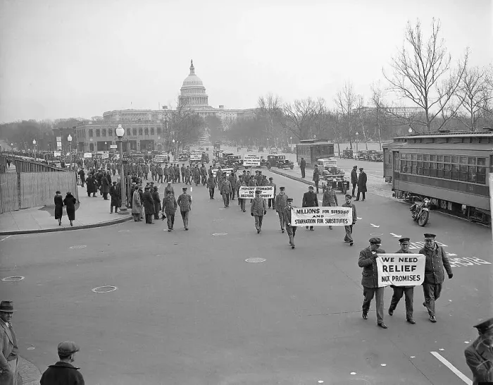 Framed Print : Postal Workers March by Capitol with Signs Framed Print : Postal Workers March by Capitol with Signs