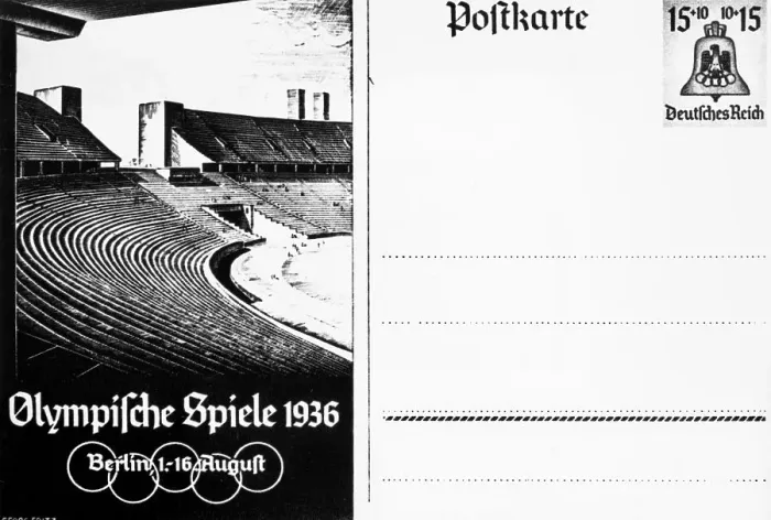 Framed Print : Postcard - 1936 Olympics Framed Print : Postcard - 1936 Olympics