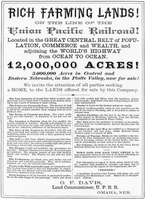 Framed Print : Poster Advertising Land On Union Pacific Framed Print : Poster Advertising Land On Union Pacific