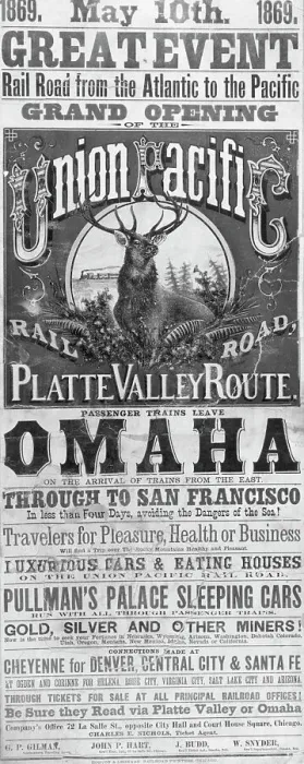 Framed Print : Poster Advertising Opening Of Railroad Framed Print : Poster Advertising Opening Of Railroad
