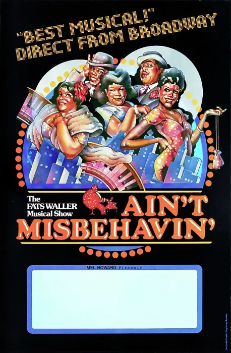 Framed Print : Poster For Ain't Misbehavin Framed Print : Poster For Ain't Misbehavin