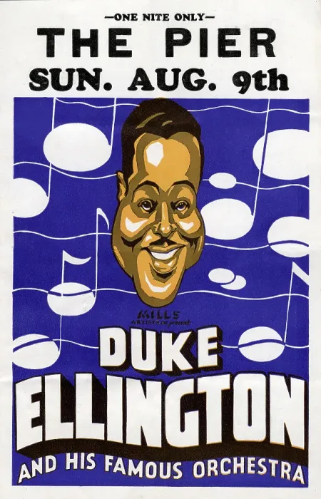 Framed Print : Poster For A Duke Ellington Concert Framed Print : Poster For A Duke Ellington Concert