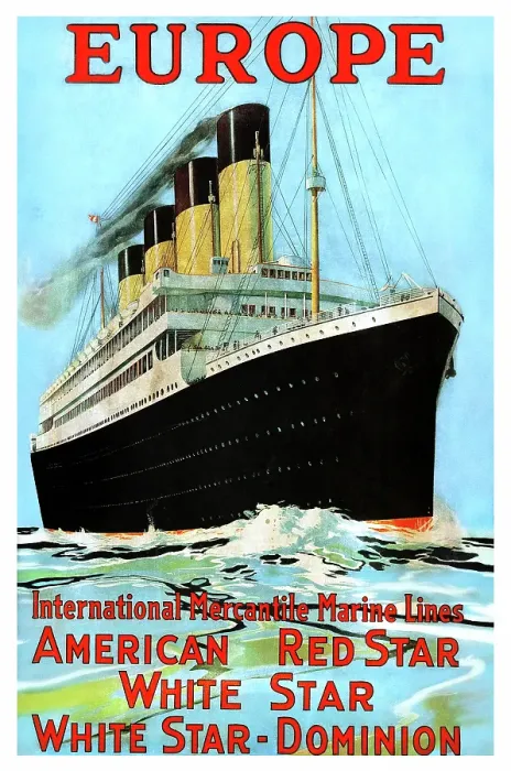 Framed Print : Poster For International Mercantile Marine Lines Framed Print : Poster For International Mercantile Marine Lines
