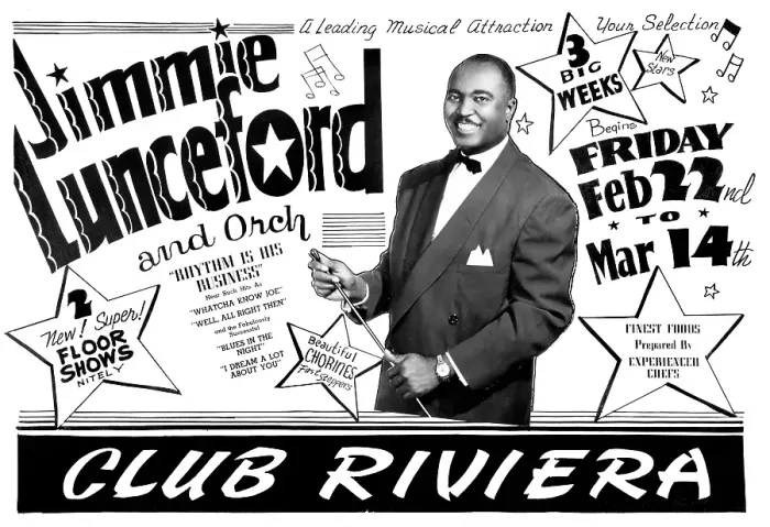 Framed Print : Poster For Jimmie Lunceford Live Framed Print : Poster For Jimmie Lunceford Live