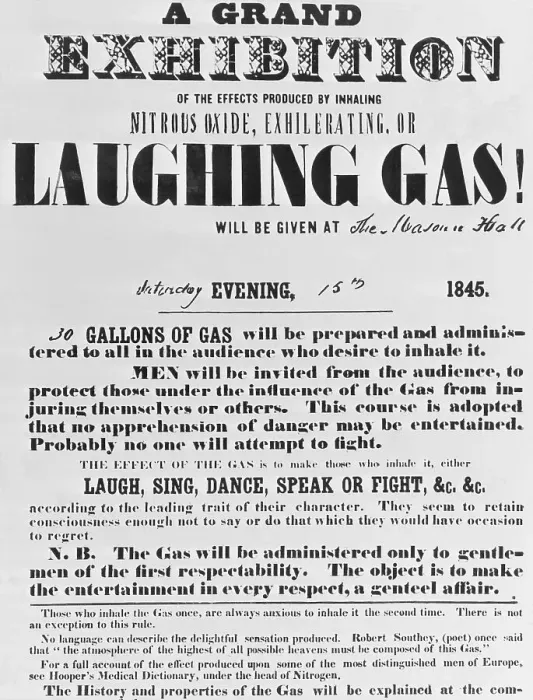 Framed Print : Poster on Laughing Gas Framed Print : Poster on Laughing Gas