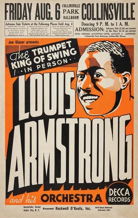 Framed Print : Poster For Louis Armstrong Live Framed Print : Poster For Louis Armstrong Live