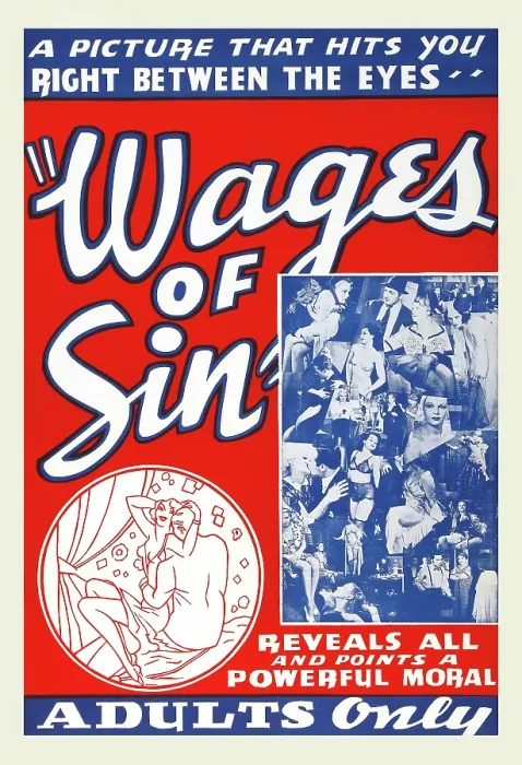 Framed Print : Poster For Wages of Sin Framed Print : Poster For Wages of Sin
