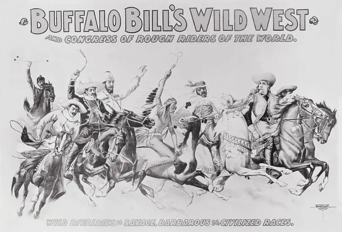 Framed Print : Poster on the Wild West Framed Print : Poster on the Wild West