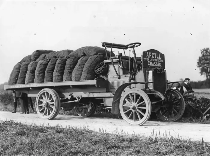 Framed Print : Potato Lorry