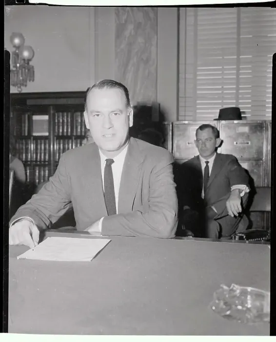Framed Print : Potter Stewart Sitting in Nomination Hearing Framed Print : Potter Stewart Sitting in Nomination Hearing