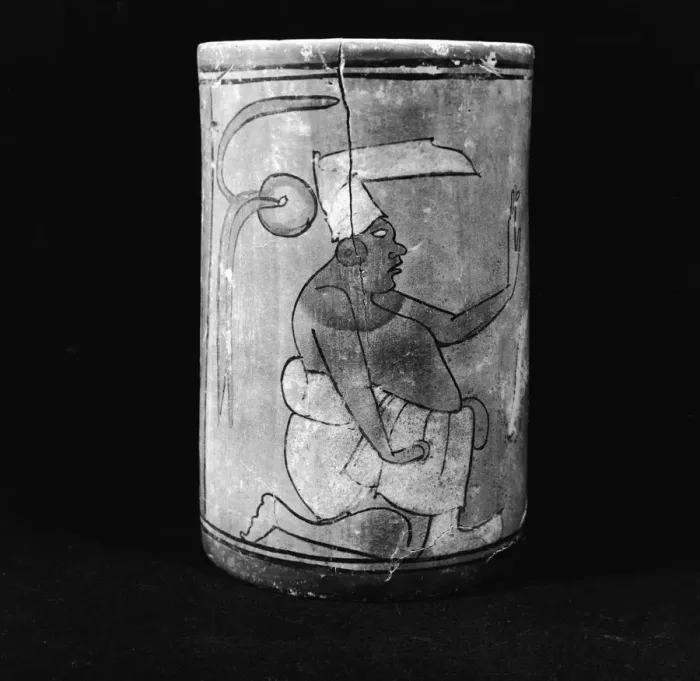 Framed Print : Pottery Vase From Mayan Burial Tomb Framed Print : Pottery Vase From Mayan Burial Tomb