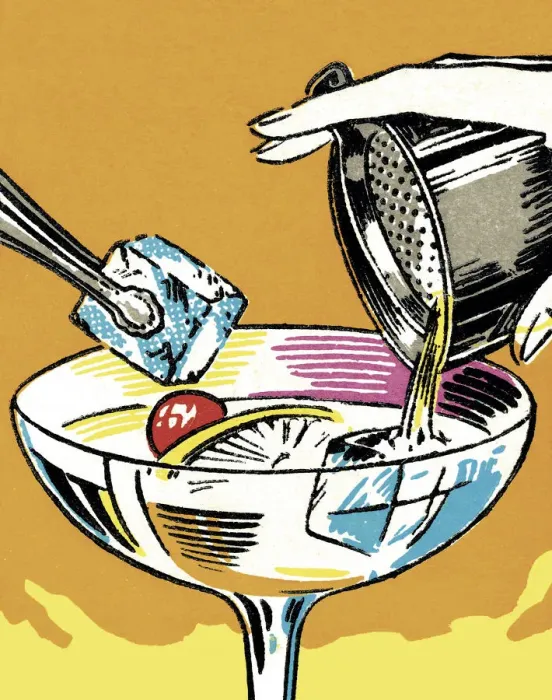 Framed Print : Pouring a Cocktail Framed Print : Pouring a Cocktail