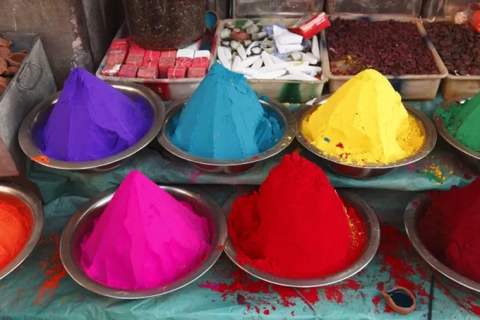 Framed Print : Powdered pigments, Devaraja Market, Mysore, Karnataka, South India, India, South Asia, Asia Framed Print : Powdered pigments, Devaraja Market, Mysore, Karnataka, South India, India, South Asia, Asia