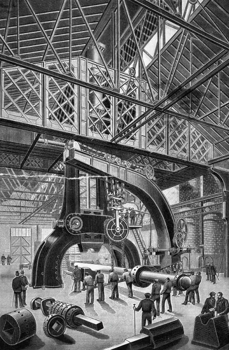 Framed Print : Power Hammer Of The Etaings Works Framed Print : Power Hammer Of The Etaings Works