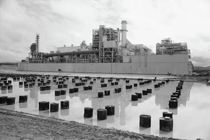 Framed Print : Power Plant and Prepared Foundation
