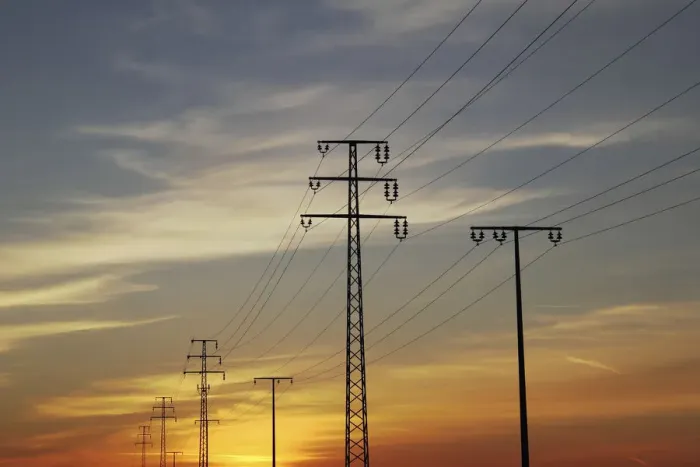 Framed Print : Power poles, sunset, Upper Swabia, Baden-Wuerttemberg, Germany, Europe Framed Print : Power poles, sunset, Upper Swabia, Baden-Wuerttemberg, Germany, Europe