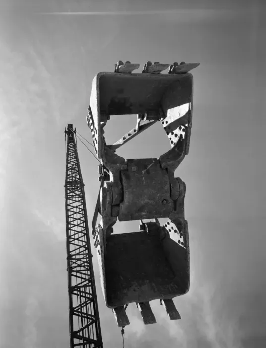 Framed Print : Power shovel