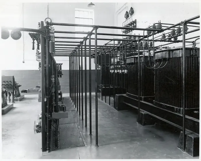 Framed Print : Powerplant With Transformer, Circa 1910 Framed Print : Powerplant With Transformer, Circa 1910