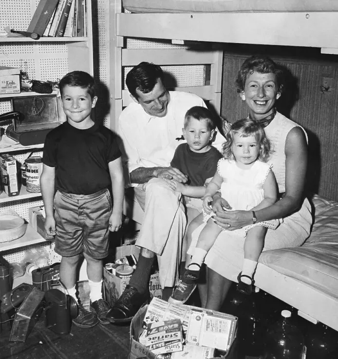 Framed Print : Powner Family on a Bunkbed Framed Print : Powner Family on a Bunkbed